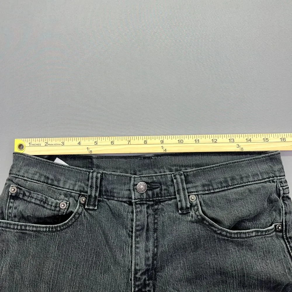 Levi's 511 Tag Sz 32x34 (Fits 31) Men's Black Narrow‎ Leg Jeans Lean Hip